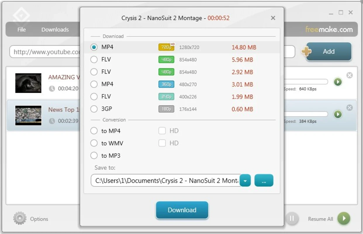 Freemake Video Downloader — captura de tela 2