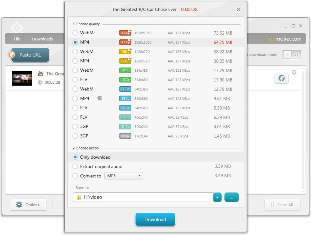 Freemake Video Downloader — captura de tela 3